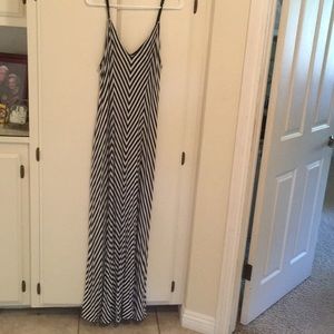 Black and white maxi dress
